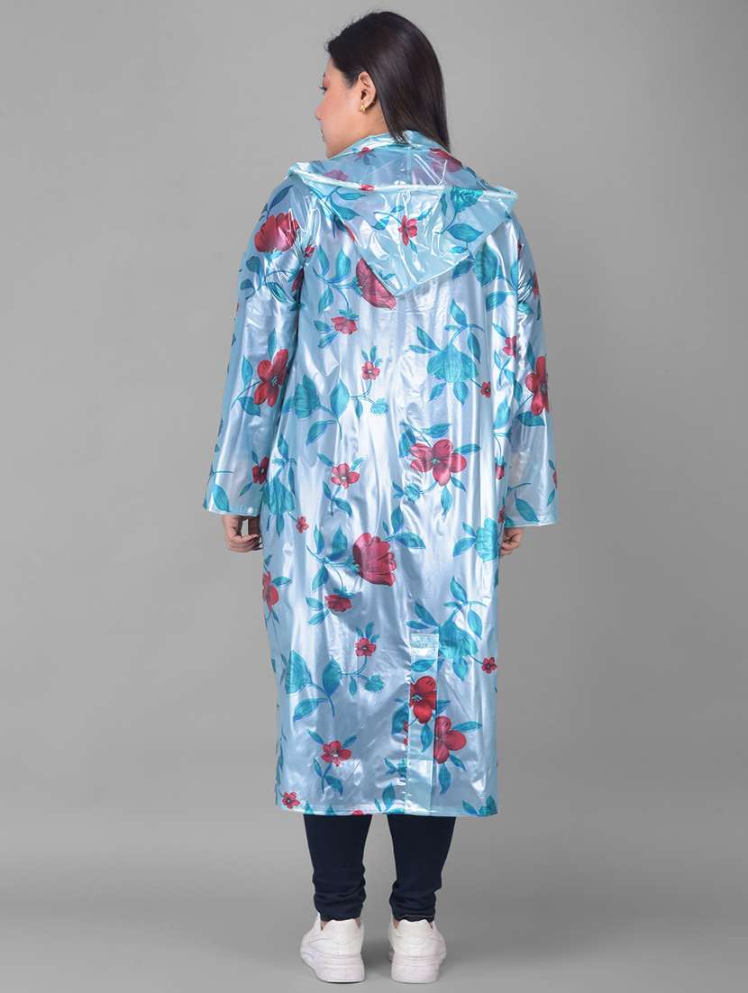 women printed long sleeves raincoat - 22557775 -  Standard Image - 3