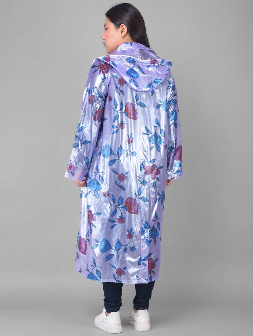 women printed long sleeves raincoat - 22557778 -  Standard Image - 3