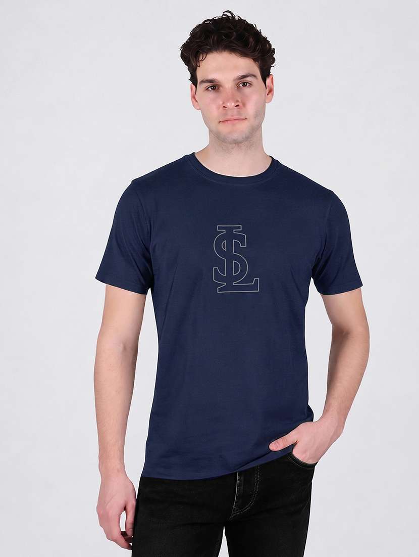 men logo print short sleeve regular fit t-shirt
