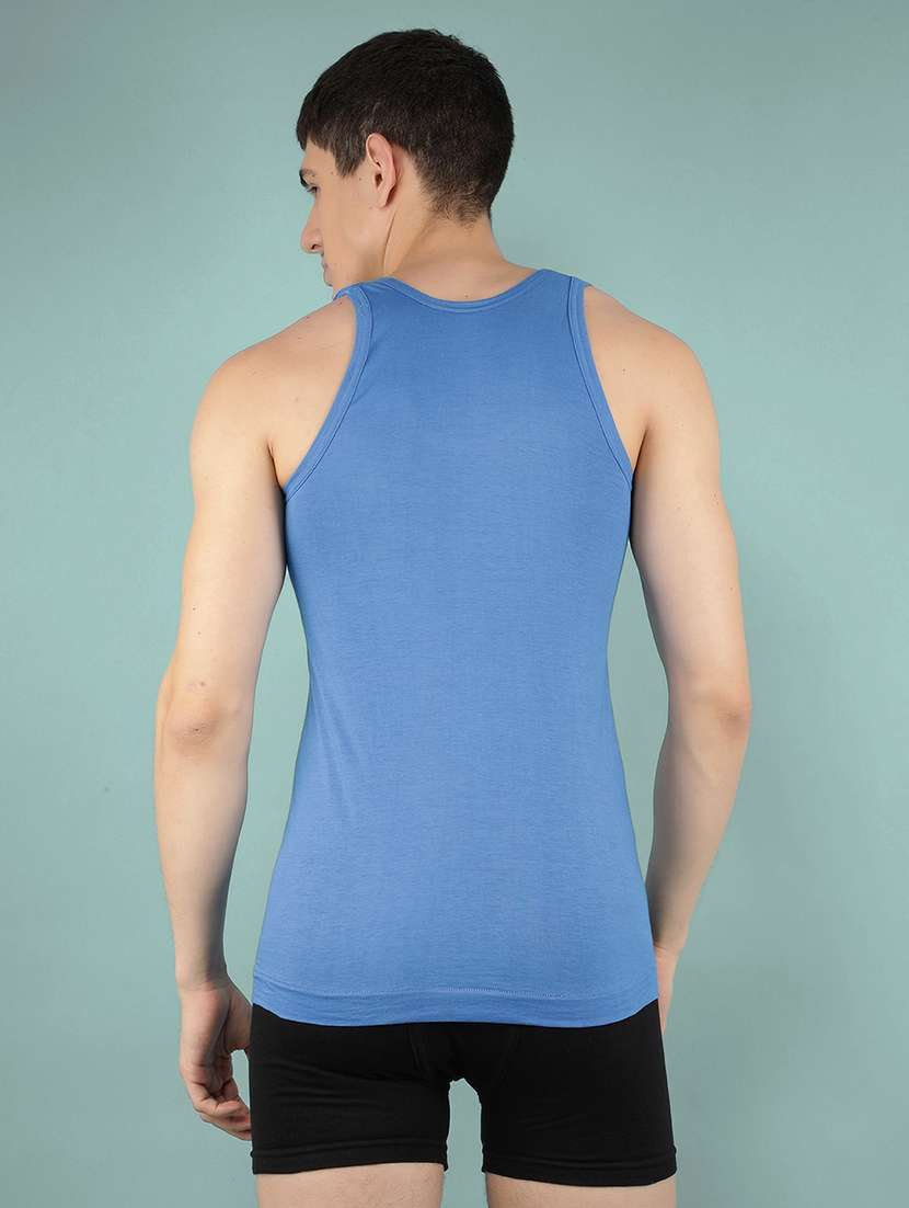 men pack of 3 solid sleeveless vest - 22557967 -  Standard Image - 3