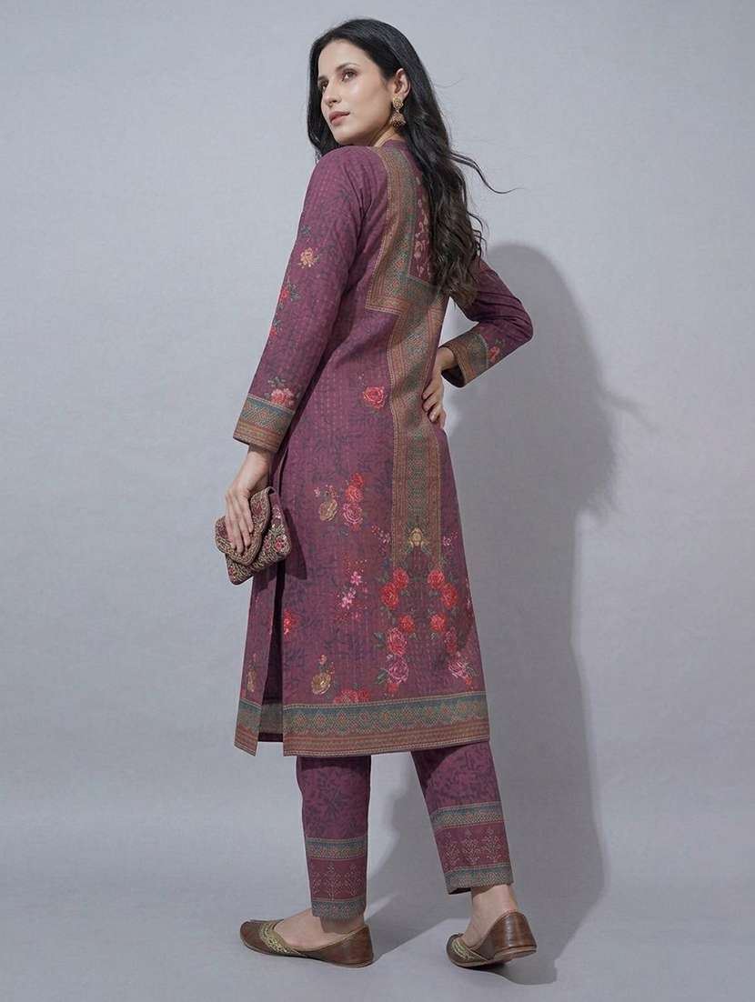women printed long sleeve kurta pant with dupatta set - 22558336 -  Standard Image - 3