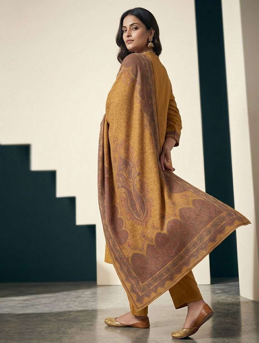women printed long sleeve kurta pant with dupatta set - 22558337 -  Standard Image - 3