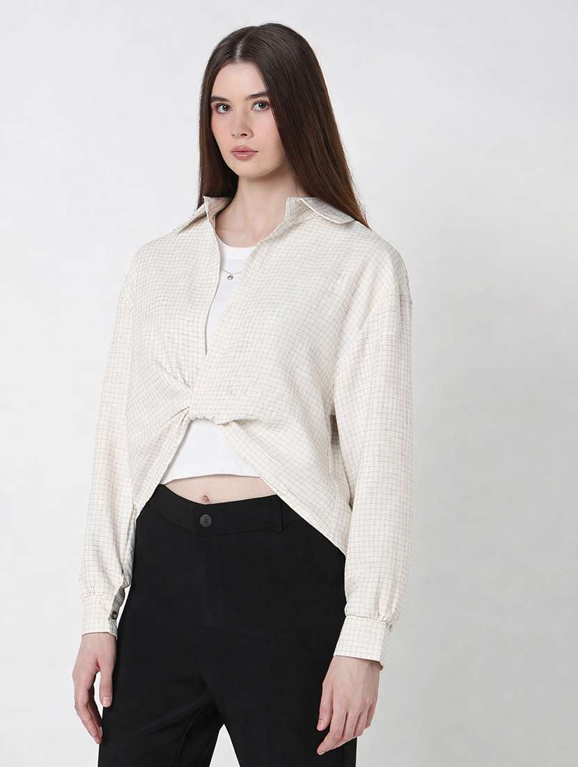 Women Printed Long Sleeves High Low Top - 22558588 -  Standard Image - 3