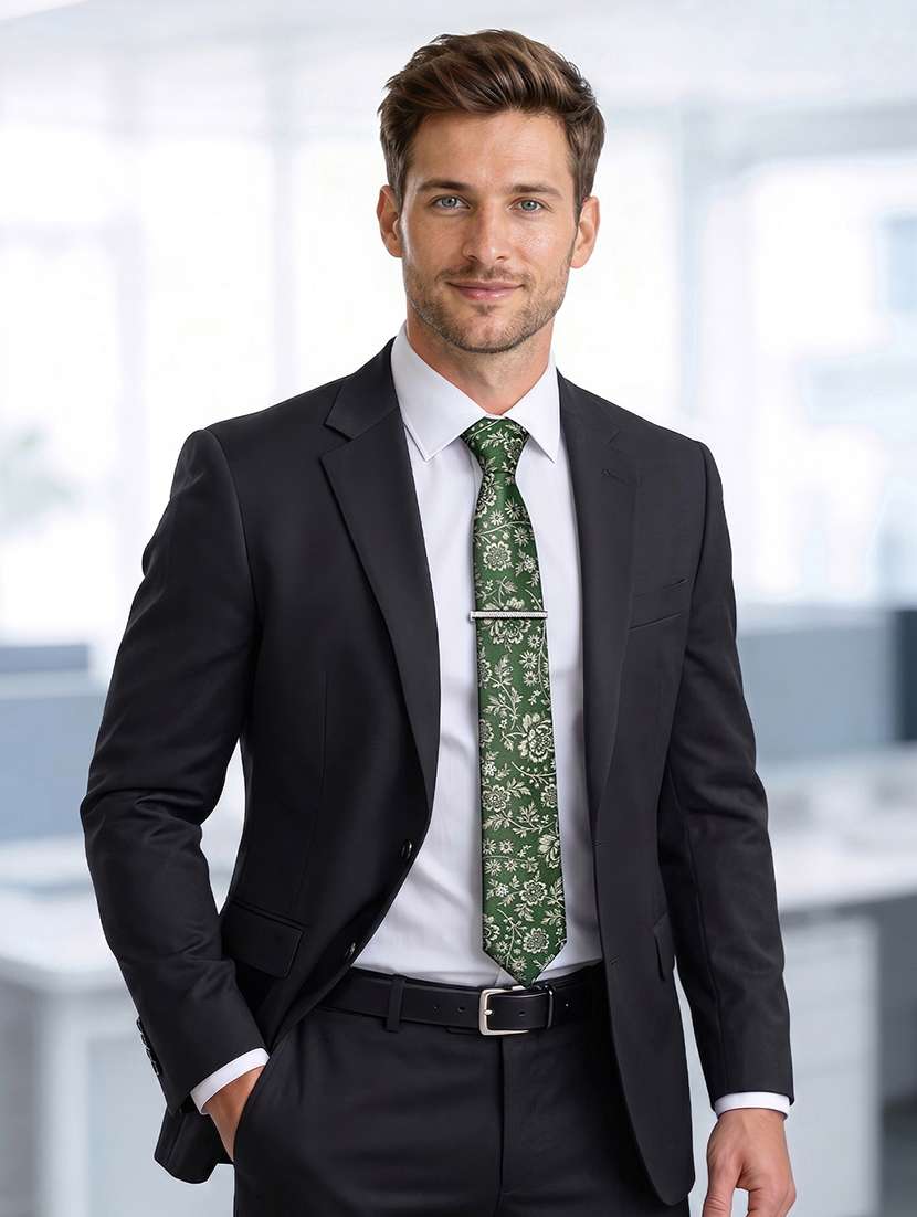men necktie and pocket square gift box set - 22558732 -  Standard Image - 3
