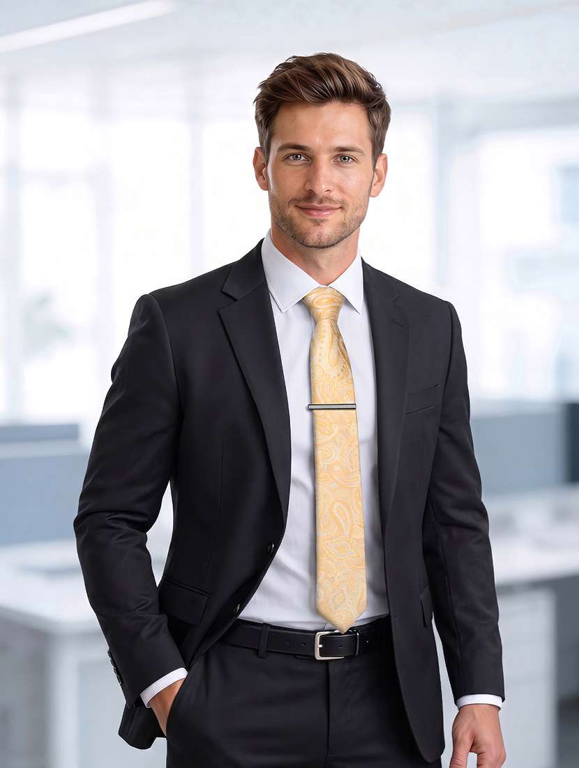 men necktie and pocket square gift box set - 22558741 -  Standard Image - 3