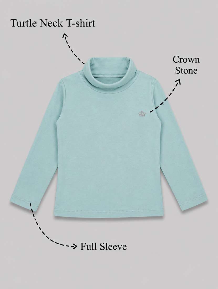 girls pack of 2 solid long sleeves regular tee - 22558797 -  Standard Image - 3
