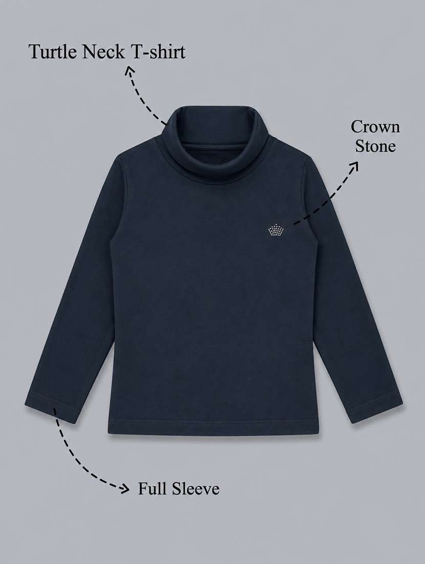 girls pack of 2 solid long sleeves regular tee - 22558798 -  Standard Image - 5