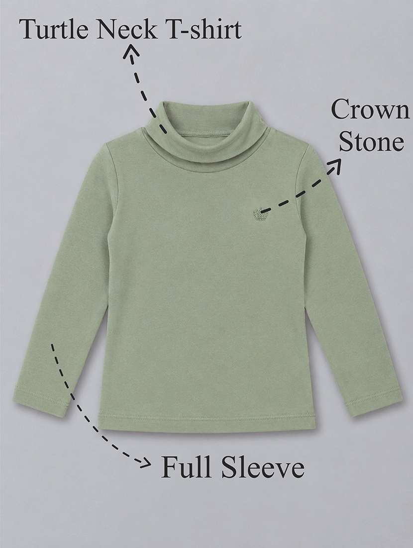 girls pack of 2 solid long sleeves regular tee - 22558799 -  Standard Image - 3