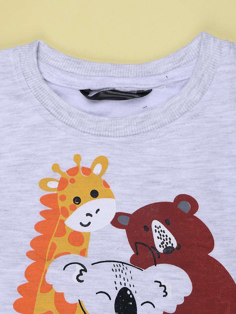 Boys Printed Long Sleeves Regular Fit Sweatshirt - 22561108 -  Standard Image - 3