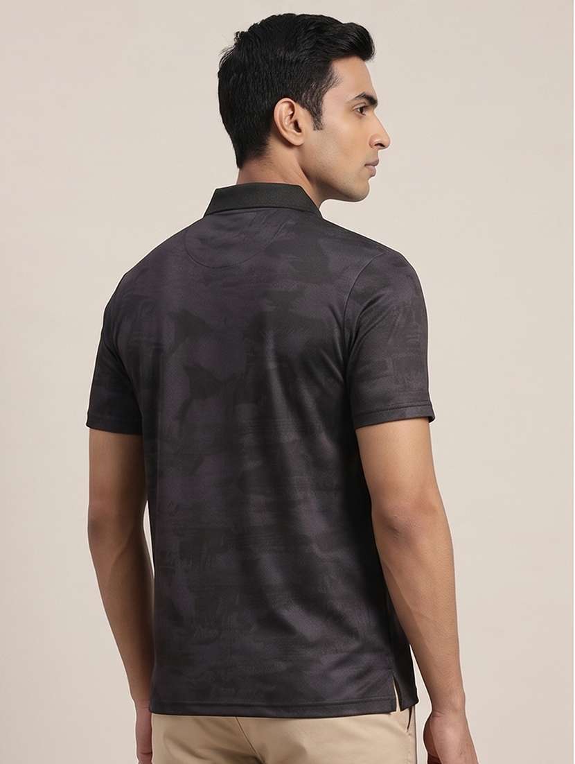 Men Printed Short Sleeves Polo T-shirt - 22561131 -  Standard Image - 3