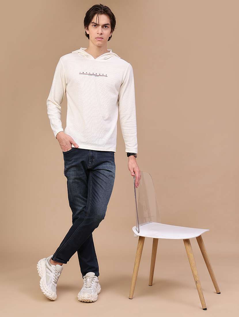 Men Washed Mid Rise Full Length Slim Fit Jeans - 22561384 -  Standard Image - 5