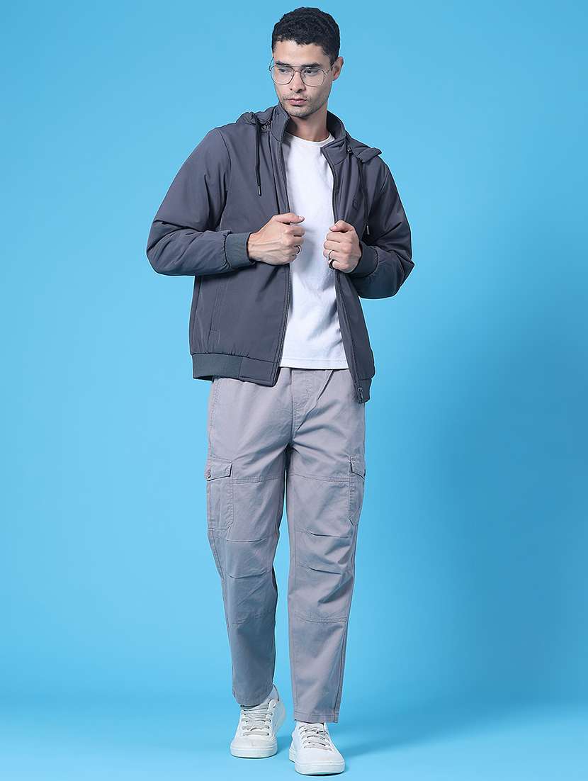 Men Solid Long Sleeve Bomber Jacket - 22562140 -  Standard Image - 5