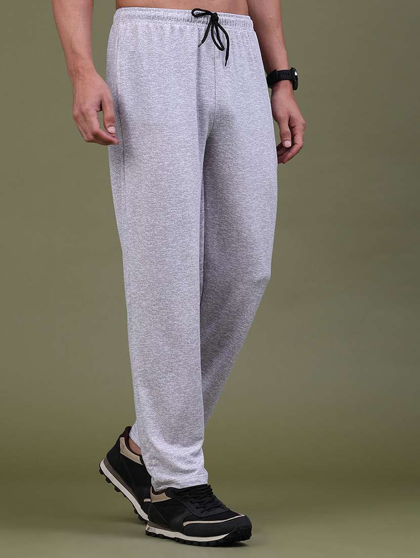 Men Solid Mid Rise Full Length Track Pant - 22562380 -  Standard Image - 3