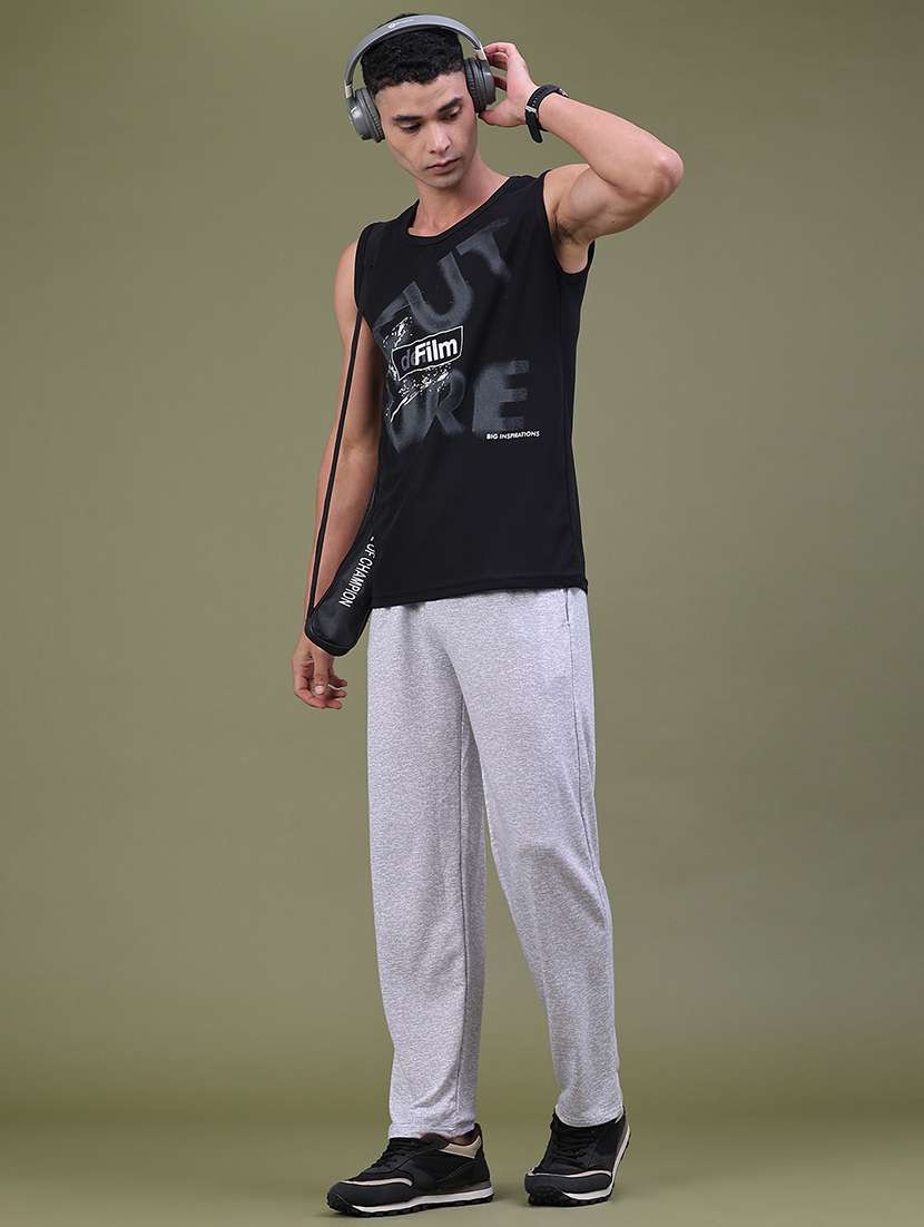 Men Solid Mid Rise Full Length Track Pant - 22562380 -  Standard Image - 5