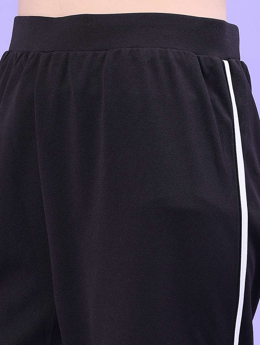 Women Solid Short Sleeves Top And Trouser Co-ord Set - 22562693 -  Standard Image - 5