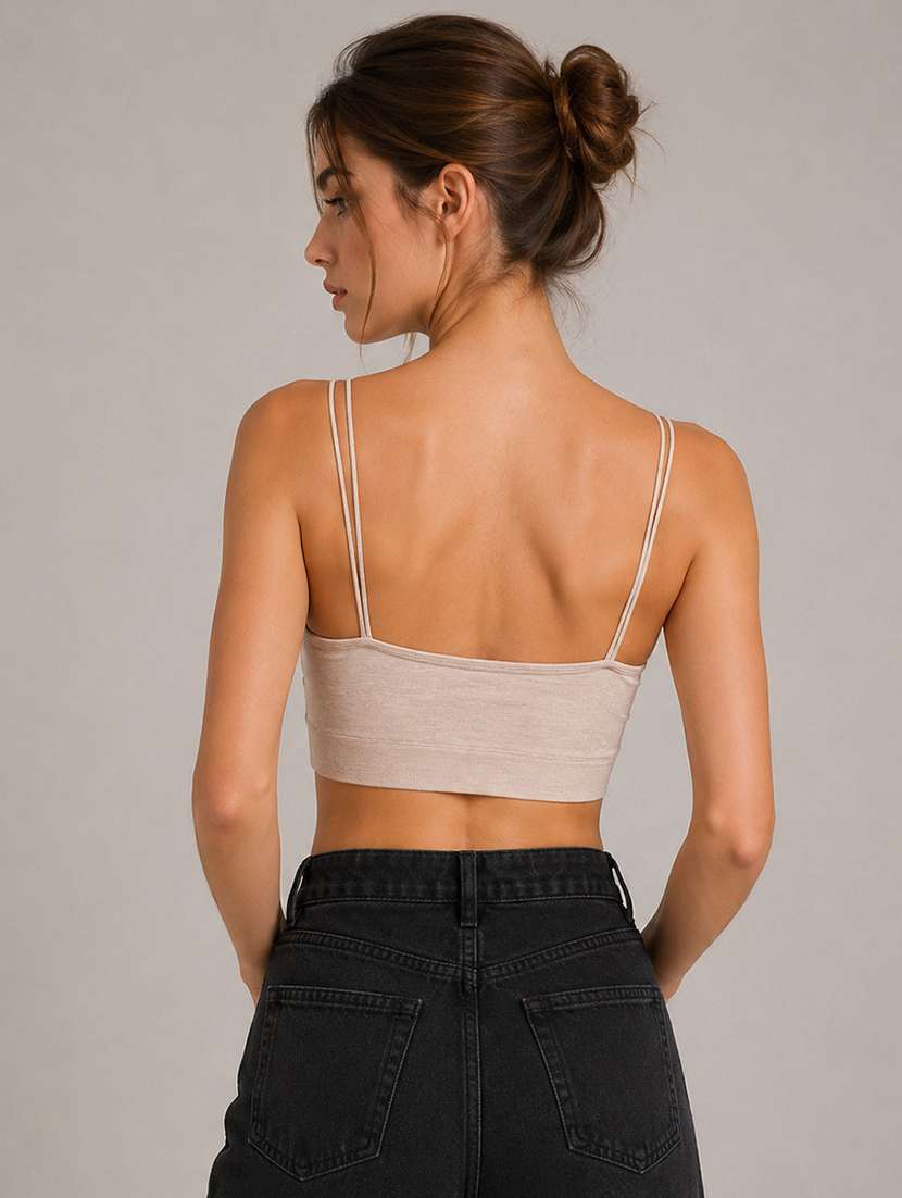 women solid full coverage bralette - 22562706 -  Standard Image - 3