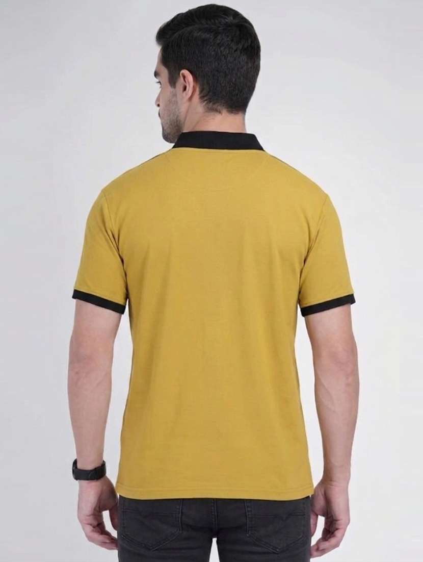 men solid short sleeves regular fit t-shirt - 22562710 -  Standard Image - 3