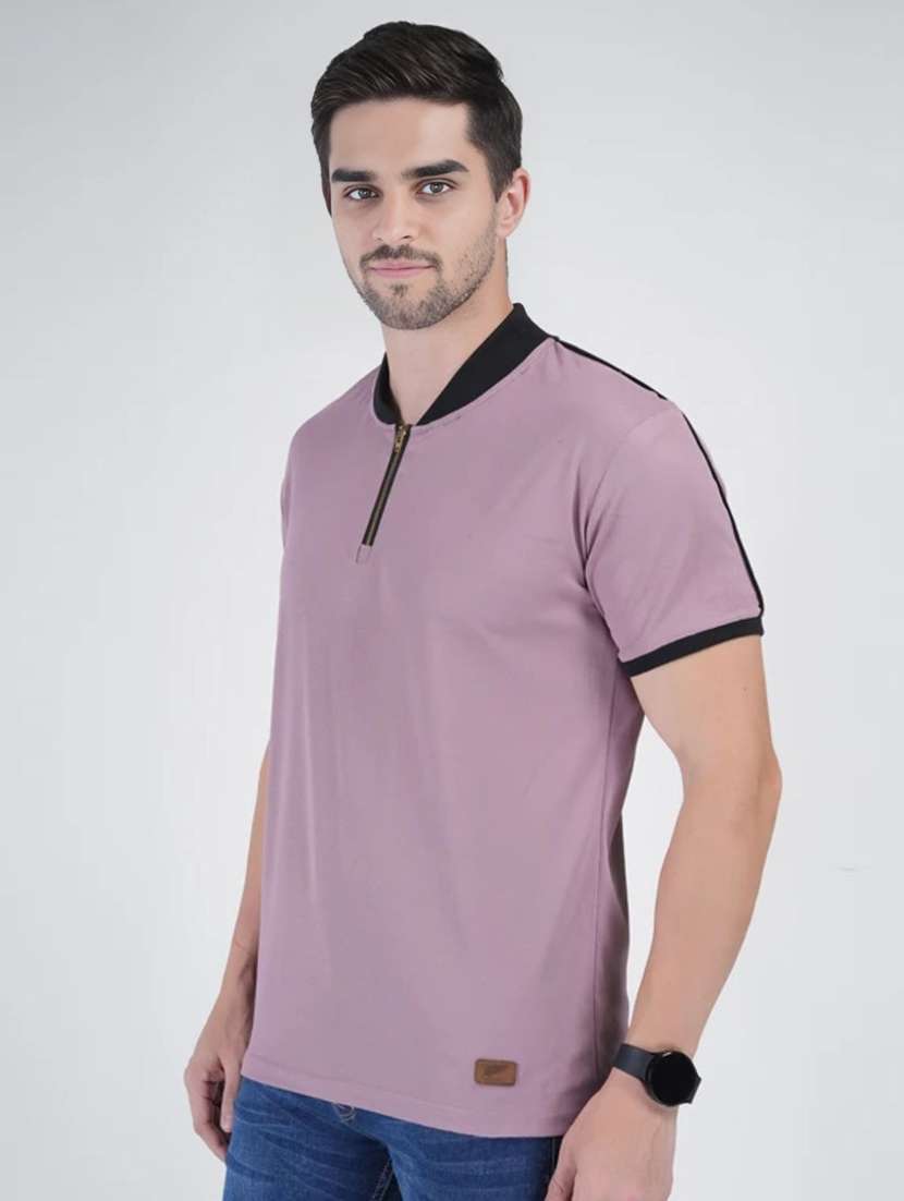 men solid short sleeves regular fit t-shirt - 22562713 -  Standard Image - 3