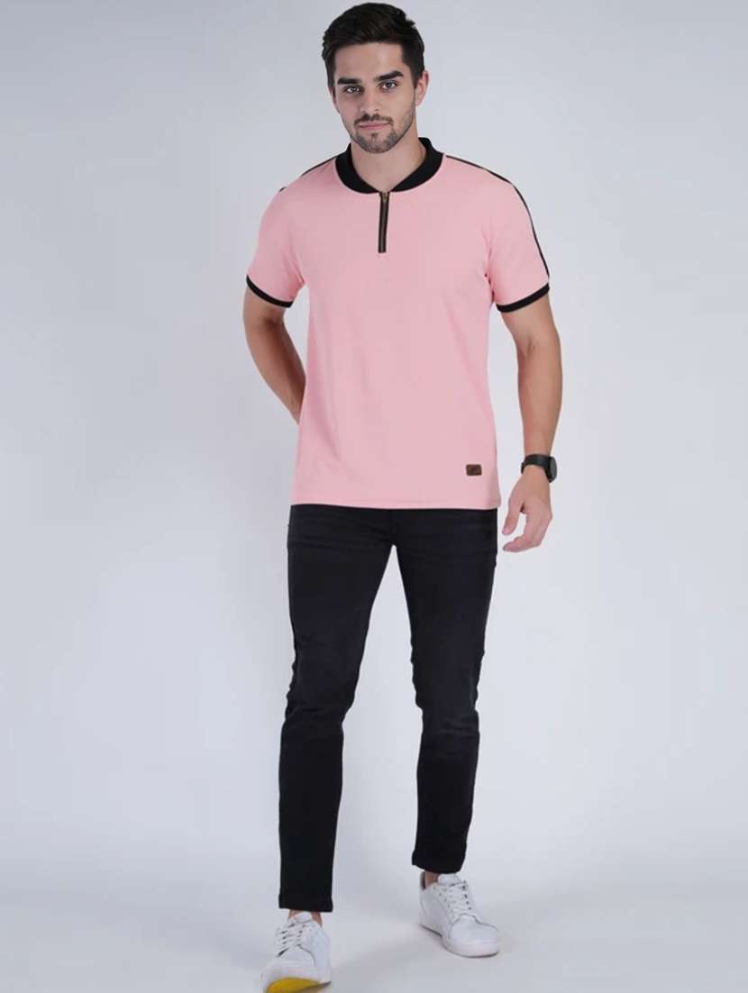men solid short sleeves regular fit t-shirt - 22562714 -  Standard Image - 3