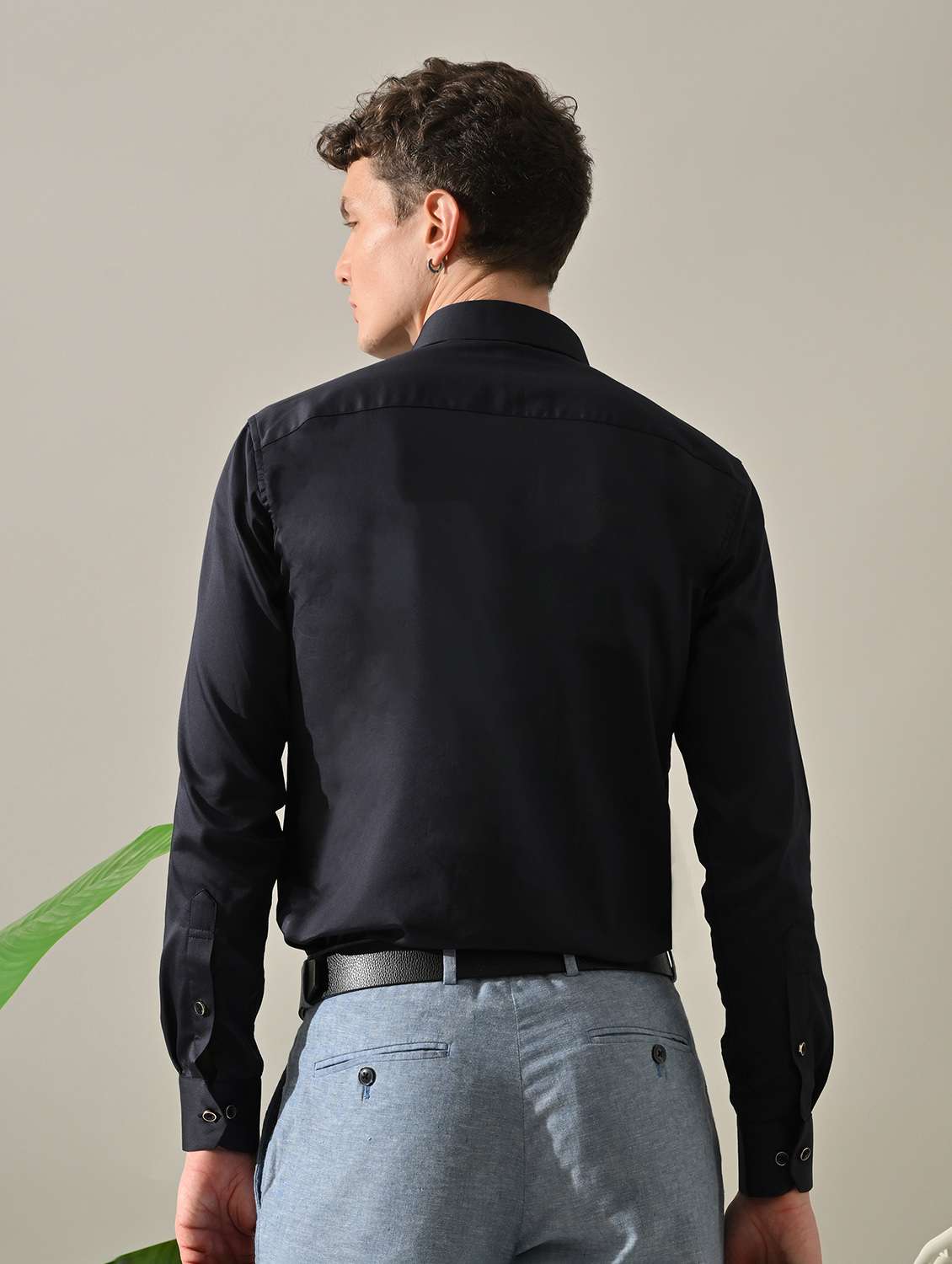 men embellished long sleeve slim fit casual shirt - 22562959 -  Standard Image - 3