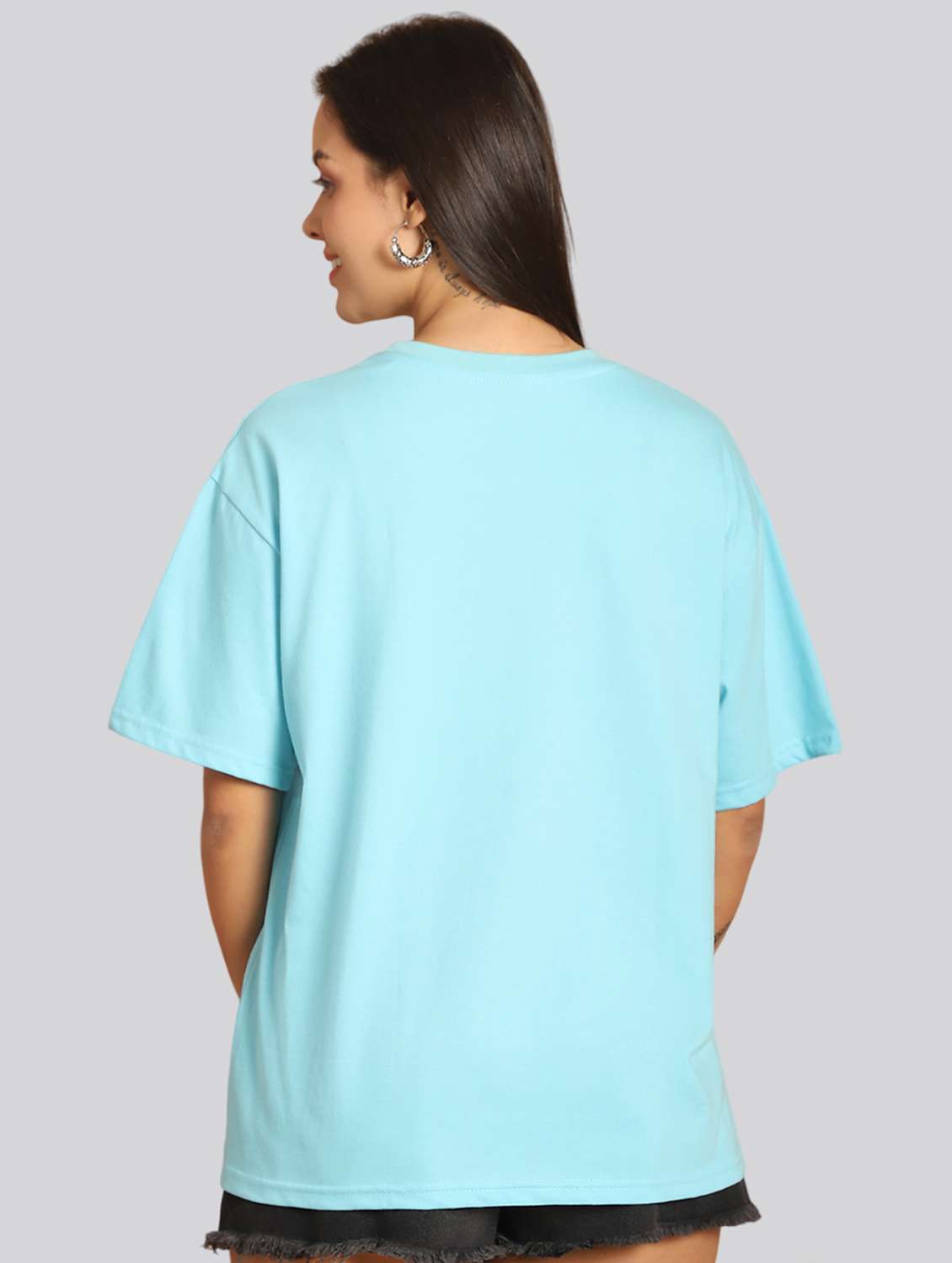 women printed short sleeves oversized t-shirt - 22563093 -  Standard Image - 3