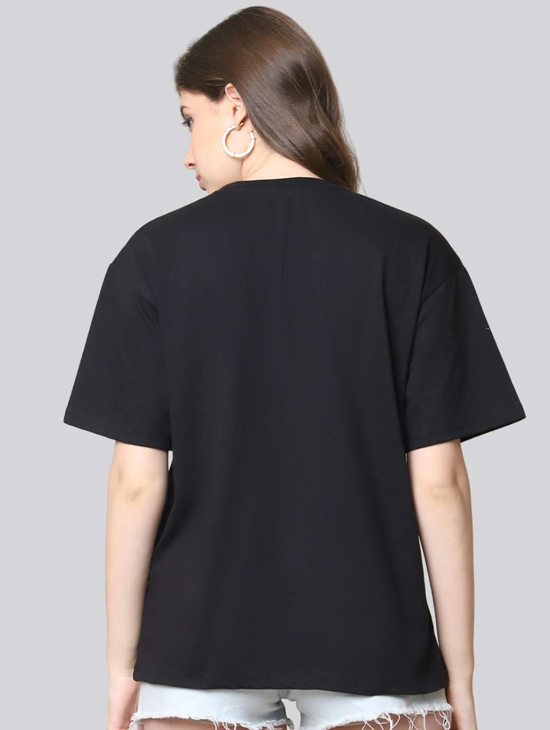 women printed short sleeves oversized t-shirt - 22563094 -  Standard Image - 3