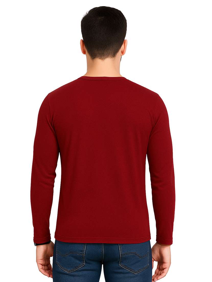men solid long sleeve regular fit t-shirt - 22563442 -  Standard Image - 3