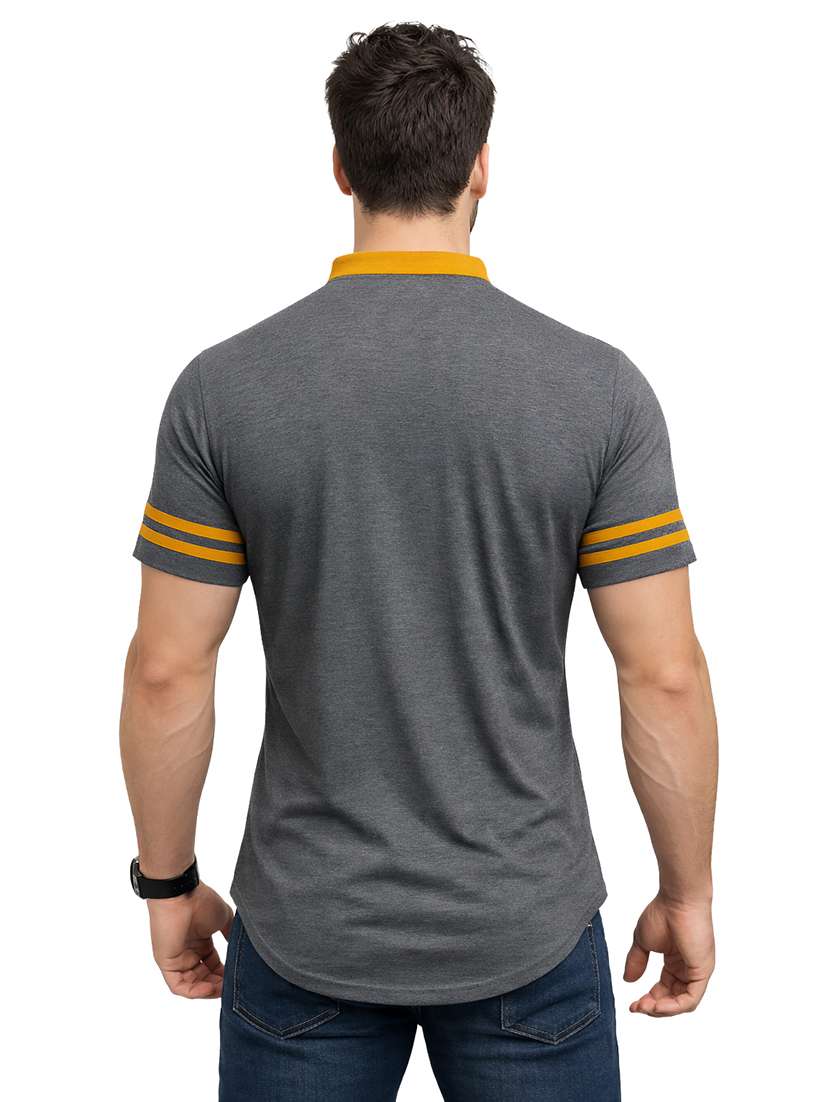 Men Solid Short Sleeve Regular Fit Casual Shirt - 22563568 -  Standard Image - 3