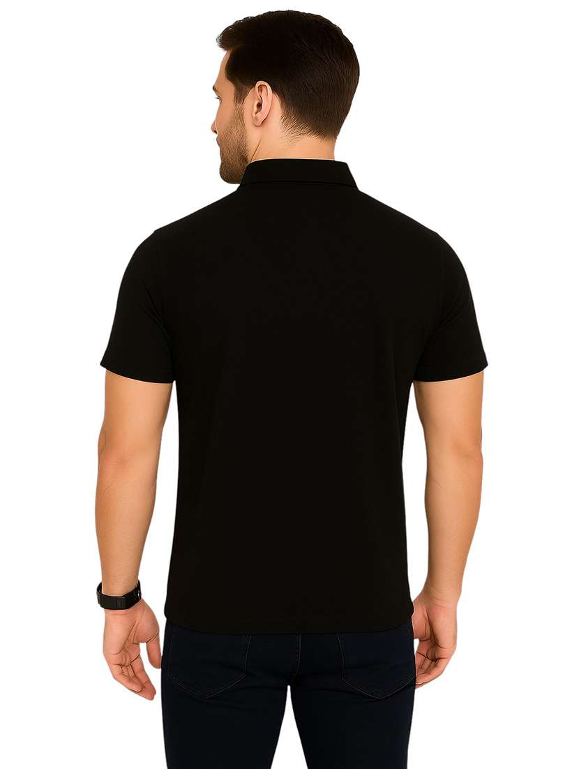 Men Solid Short Sleeve Regular Fit Casual Shirt - 22563623 -  Standard Image - 3