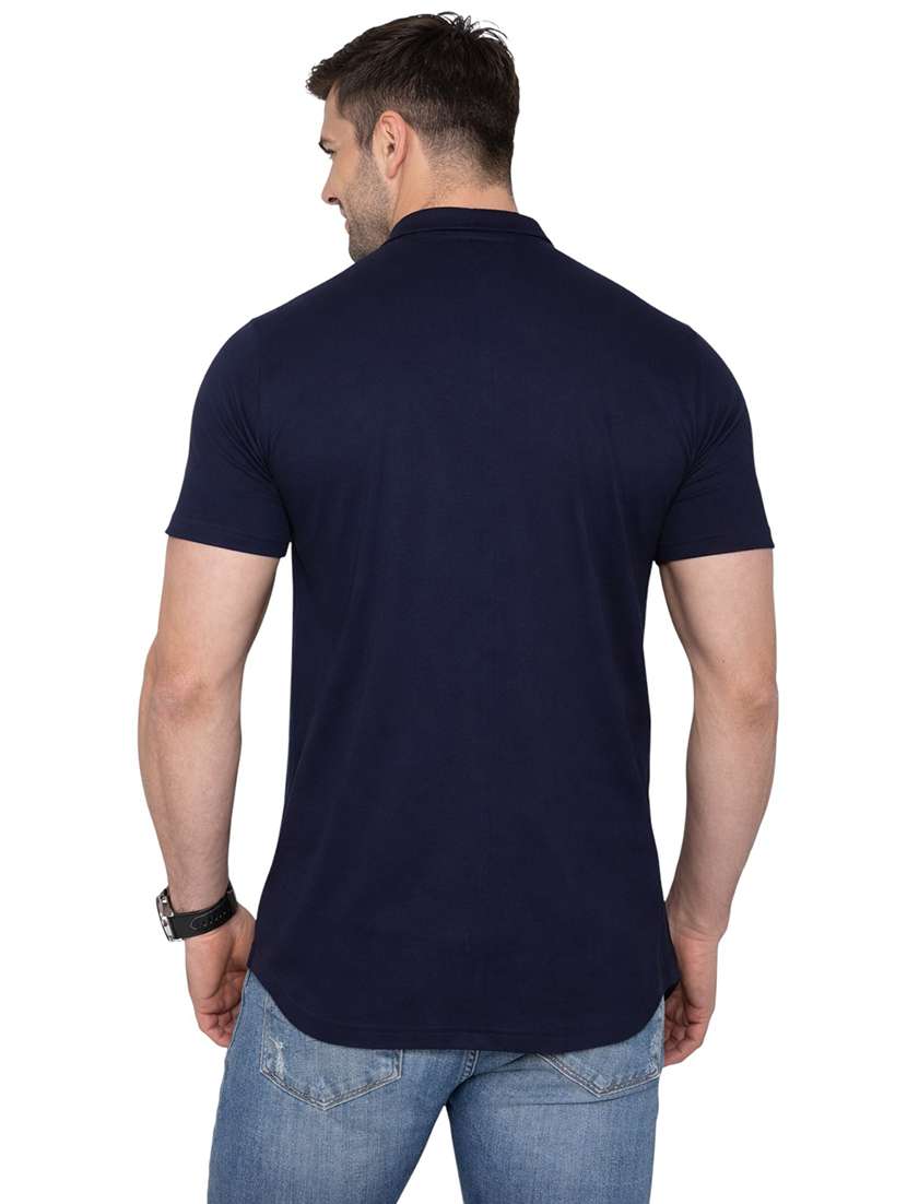 Men Solid Short Sleeve Regular Fit Casual Shirt - 22563641 -  Standard Image - 3