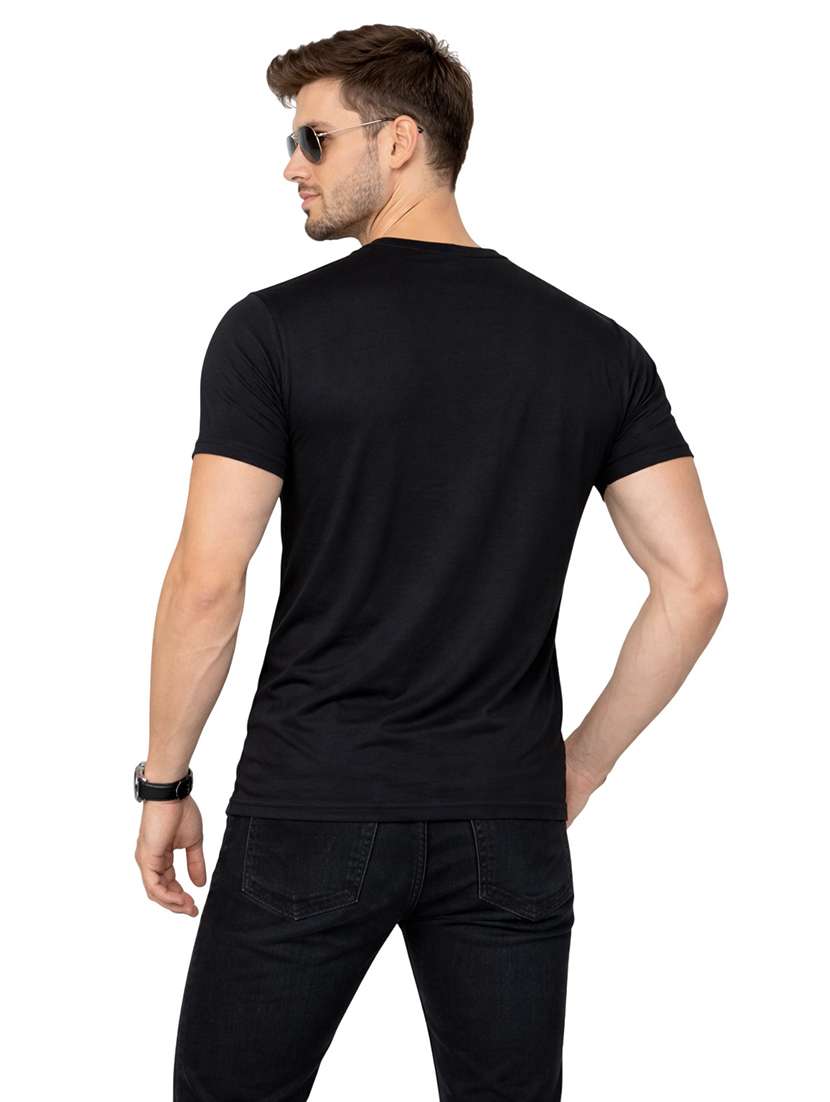 men solid short sleeve regular fit t-shirt - 22563710 -  Standard Image - 3