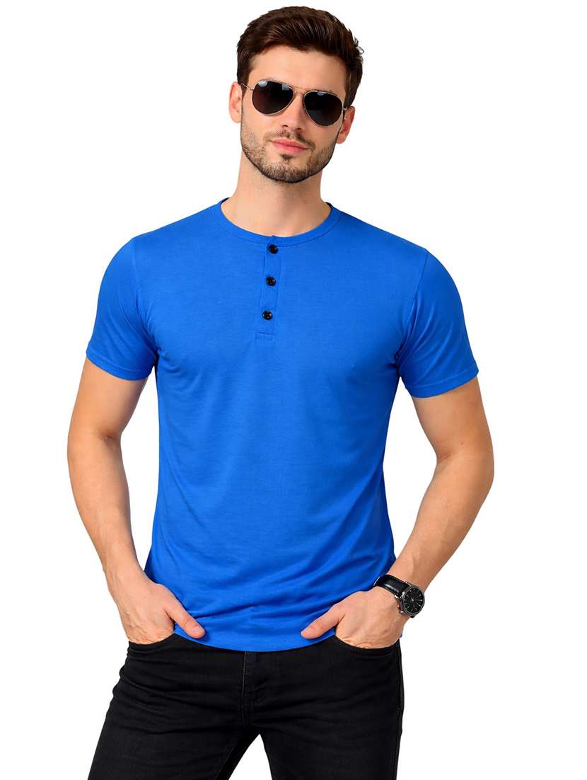 men solid short sleeve regular fit t-shirt