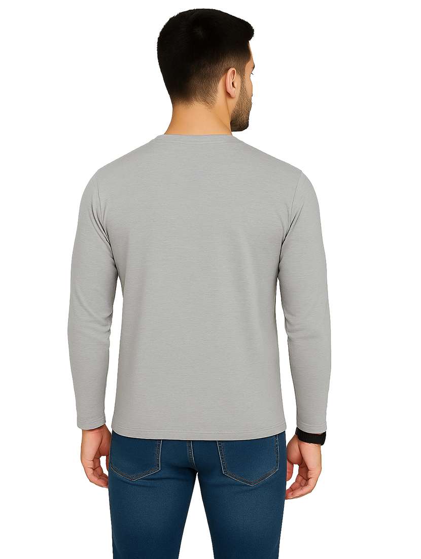 men solid long sleeve regular fit t-shirt - 22563734 -  Standard Image - 3