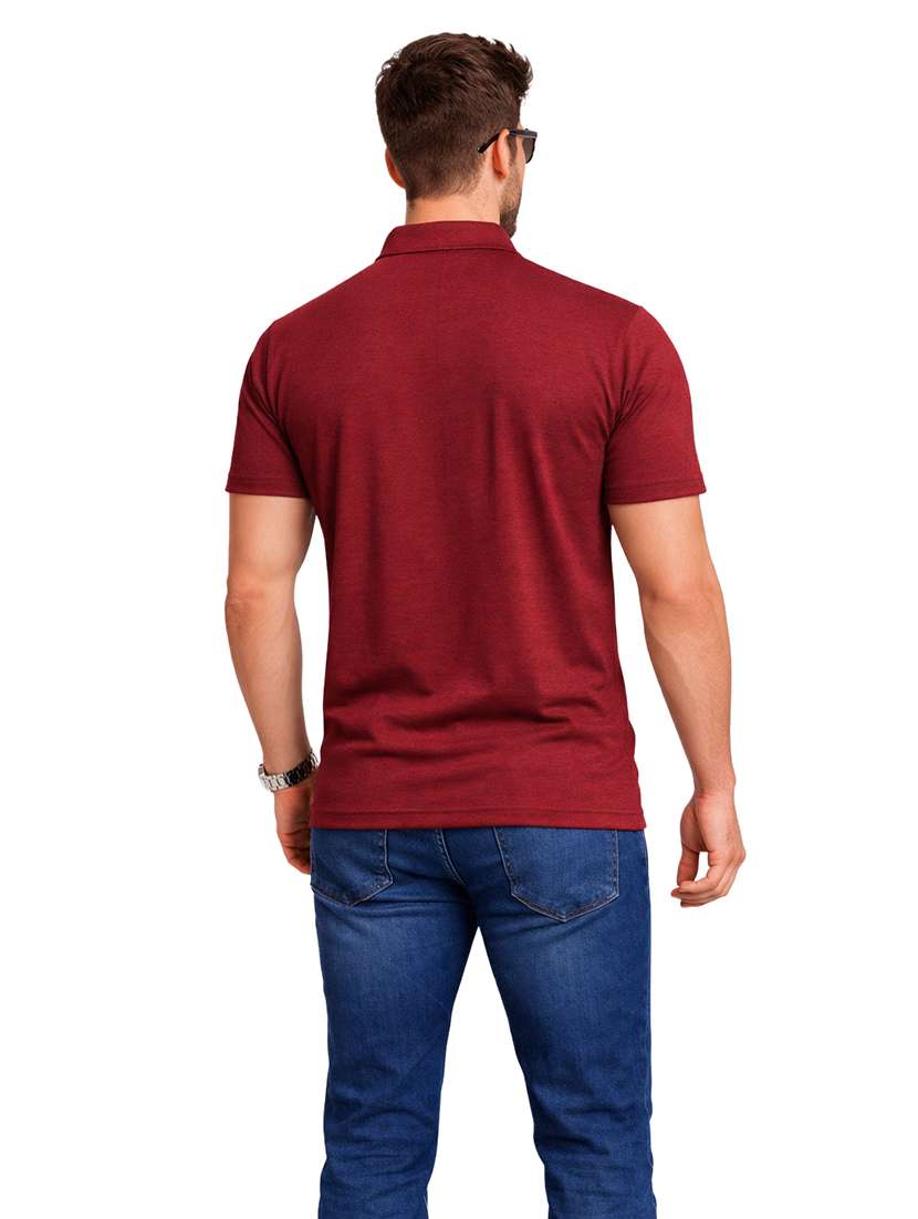 men solid short sleeve regular fit polo t-shirt - 22563755 -  Standard Image - 3