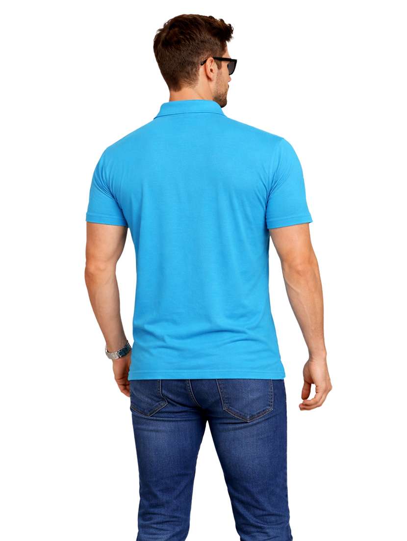 men solid short sleeve regular fit polo t-shirt - 22563757 -  Standard Image - 3