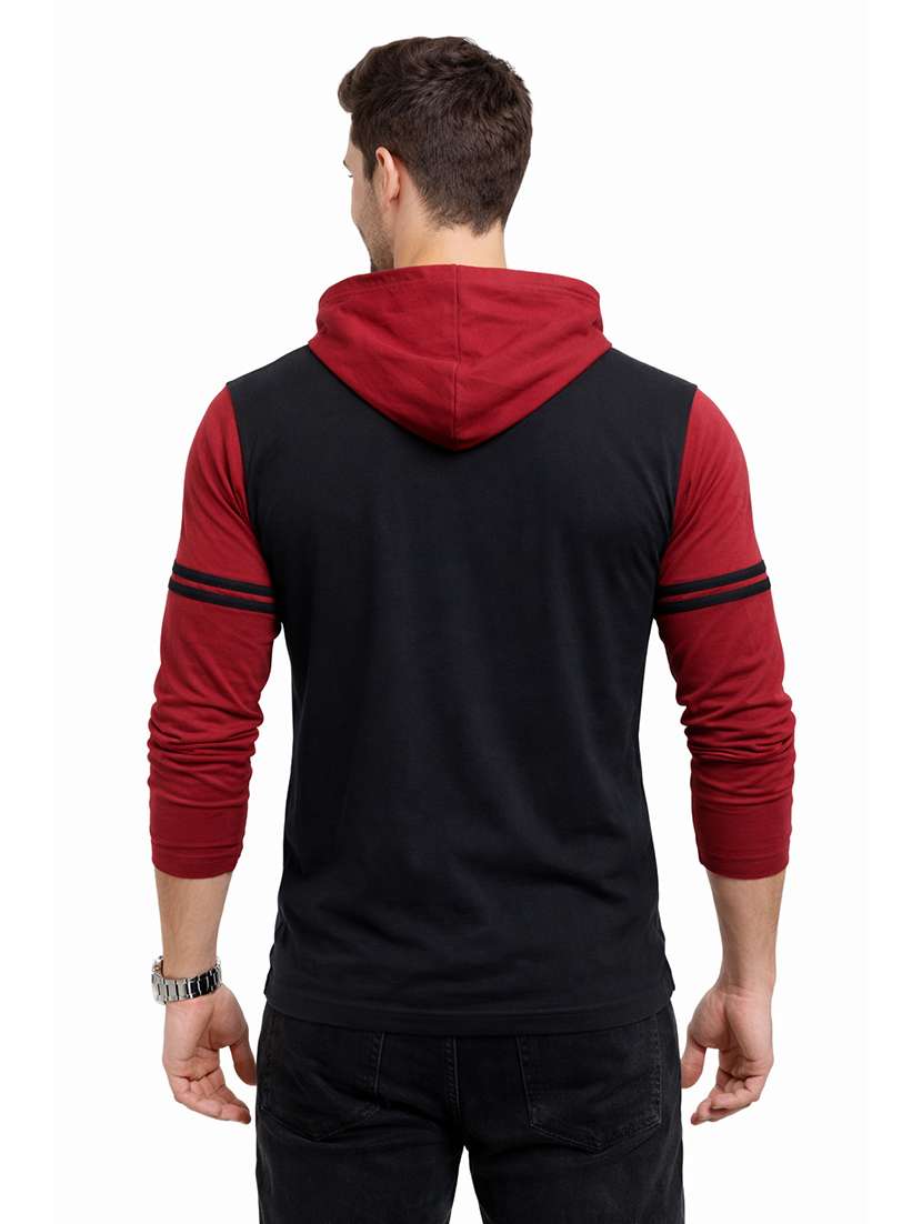 men color block long sleeve regular fit polo t-shirt - 22563774 -  Standard Image - 3