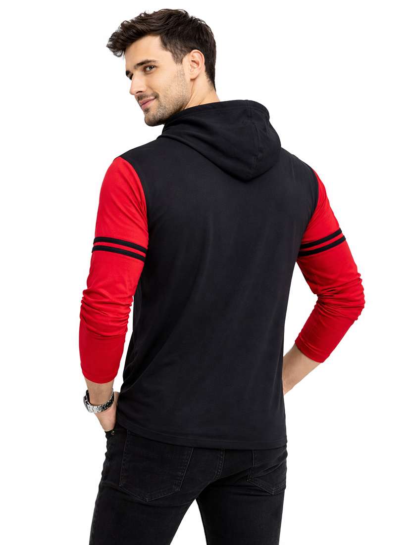 men color block long sleeve regular fit polo t-shirt - 22563775 -  Standard Image - 3