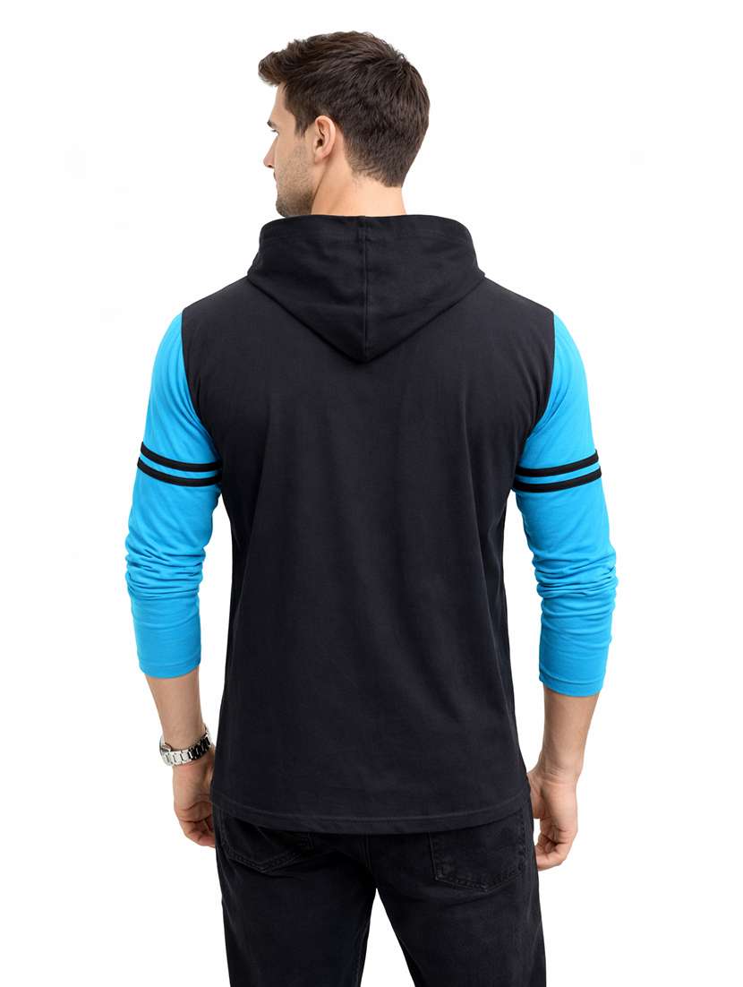 men color block long sleeve regular fit polo t-shirt - 22563776 -  Standard Image - 3