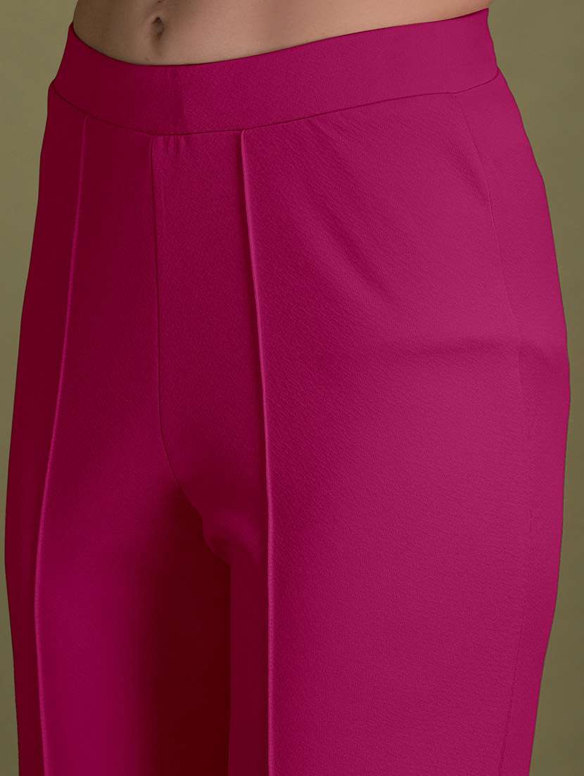 pink lycra top and trouser set coord - 22564773 -  Standard Image - 5