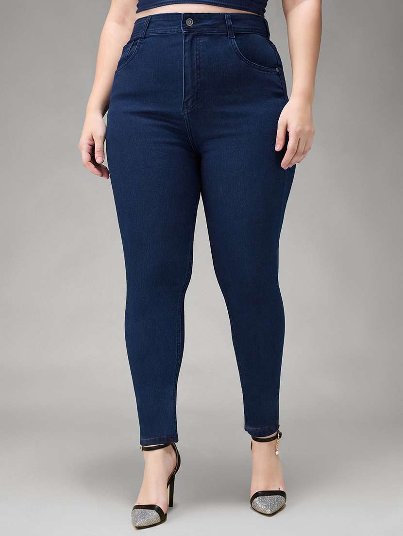 navy blue denim jeans