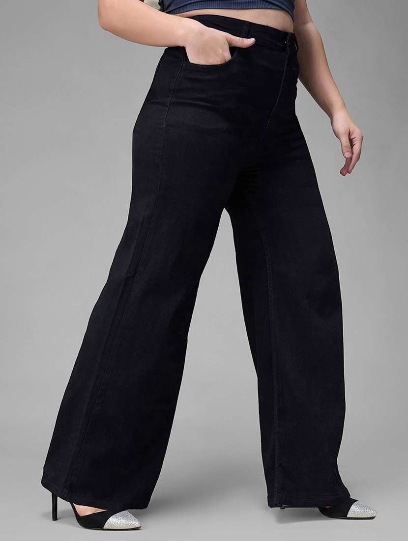 black denim jeans