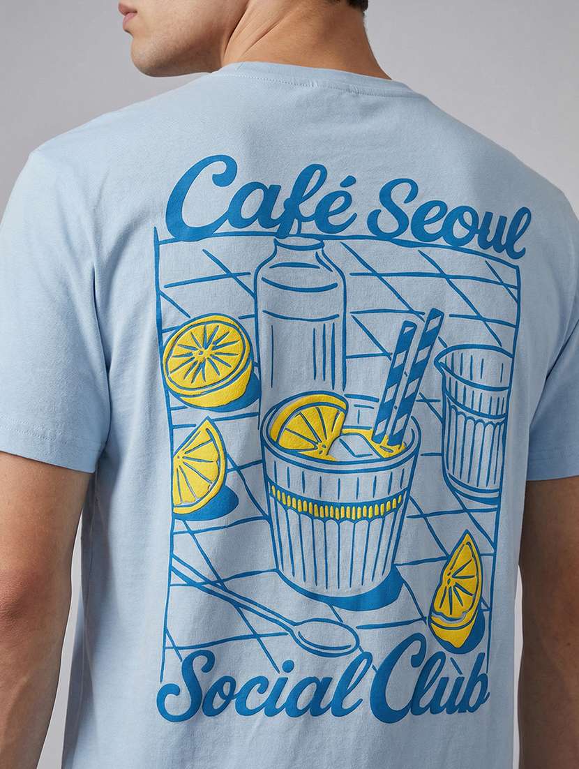 men printed round neck regular fit t-shirt - 22564796 -  Standard Image - 5