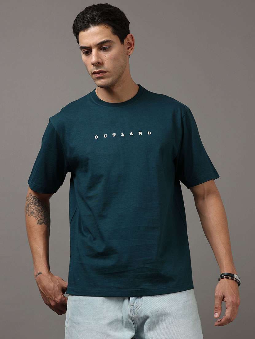 men printed round neck regular fit t-shirt - 22564800 -  Standard Image - 3