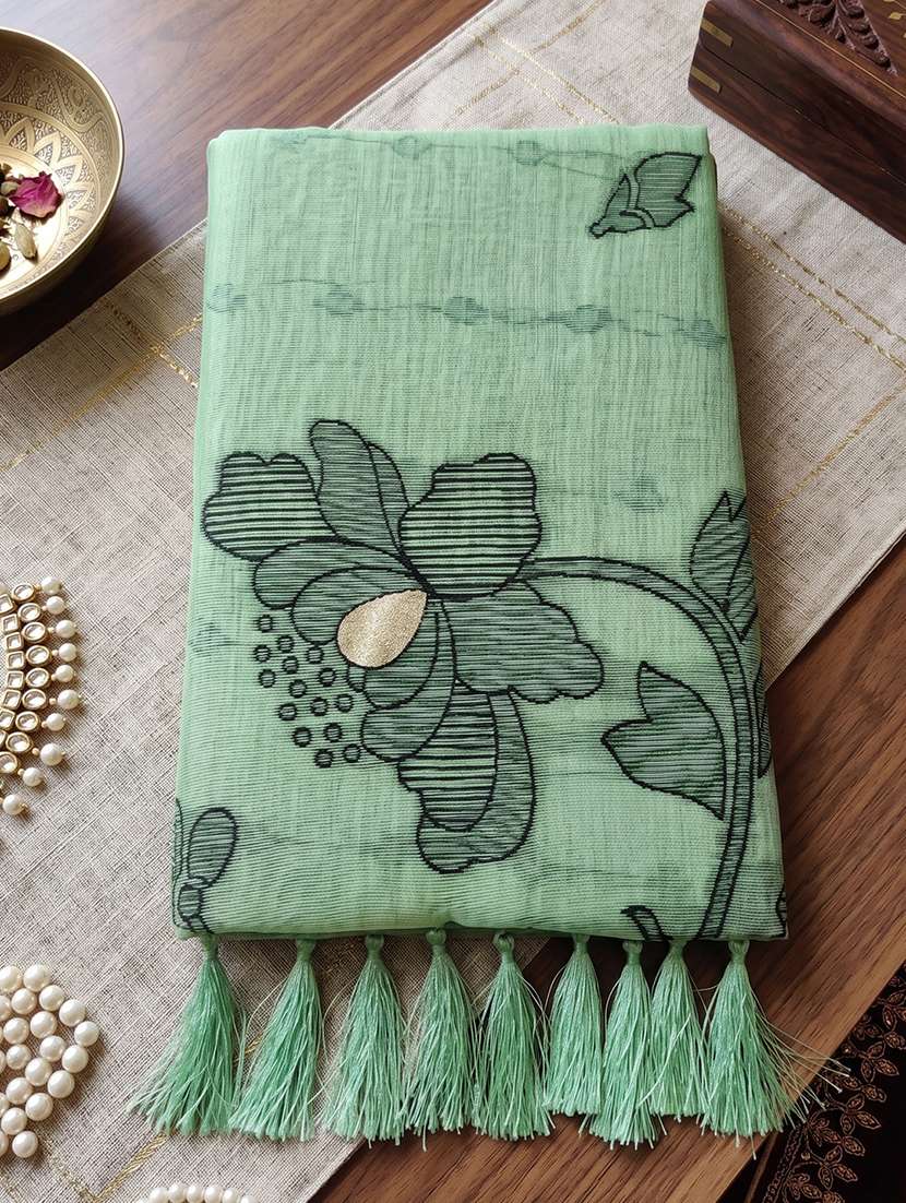 women self design handloom saree with blouse - 22565049 -  Standard Image - 3