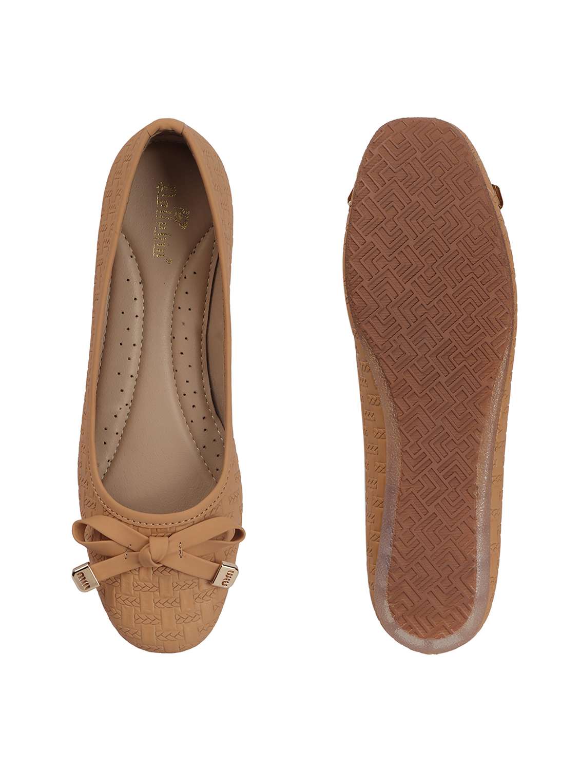 women textured slip on ballerina - 22565129 -  Standard Image - 3