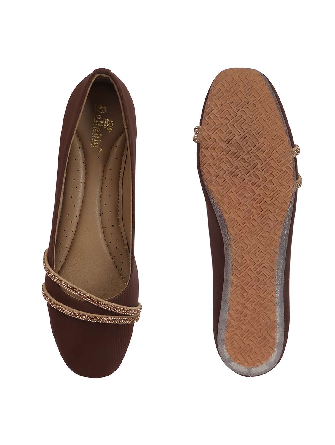 Women Embellished Slip On Ballerina - 22565131 -  Standard Image - 3