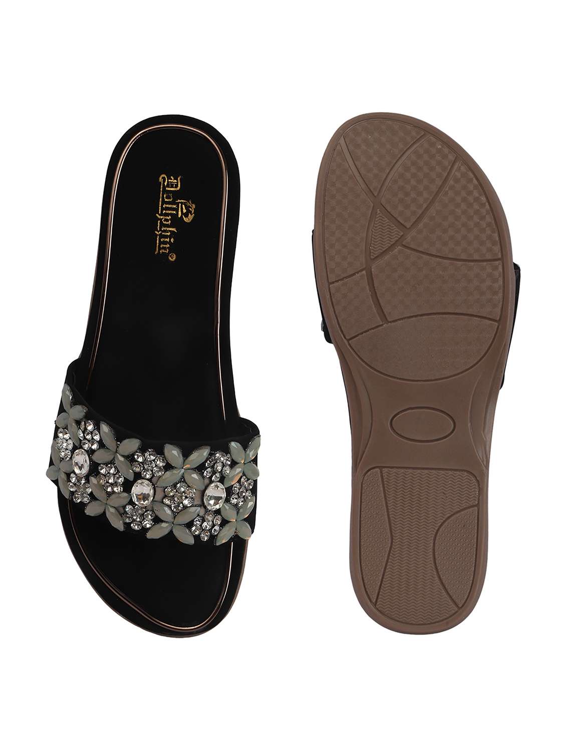 women embellished toe separator flats - 22565147 -  Standard Image - 3