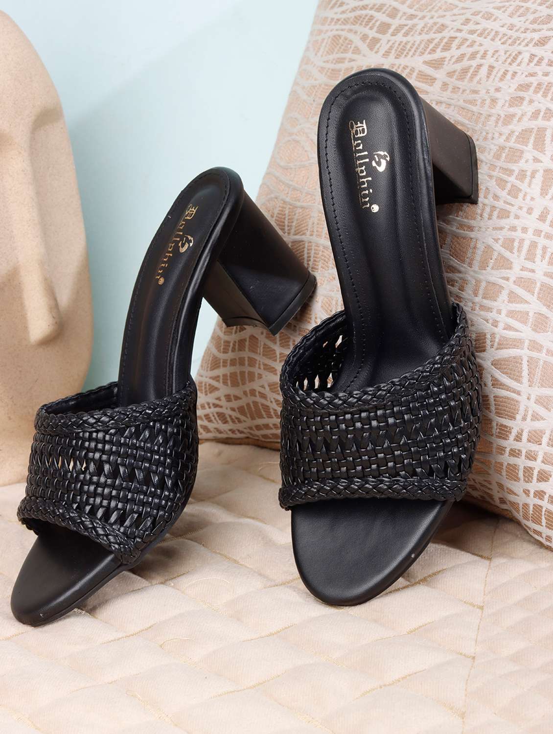 women textured slip on sandal