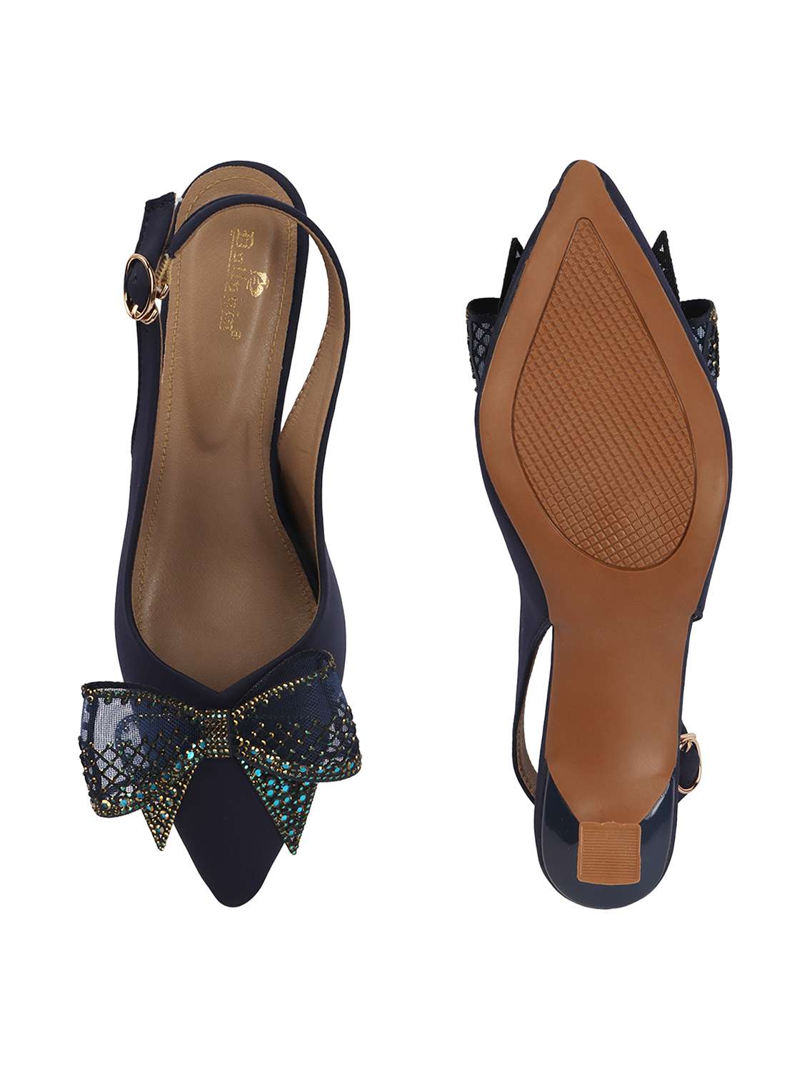 women embellished back strap sandal - 22565177 -  Standard Image - 3