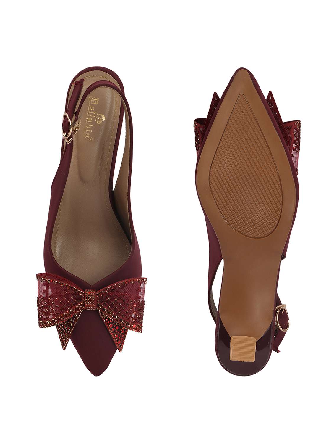 women embellished back strap sandal - 22565178 -  Standard Image - 3